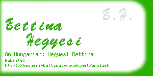 bettina hegyesi business card